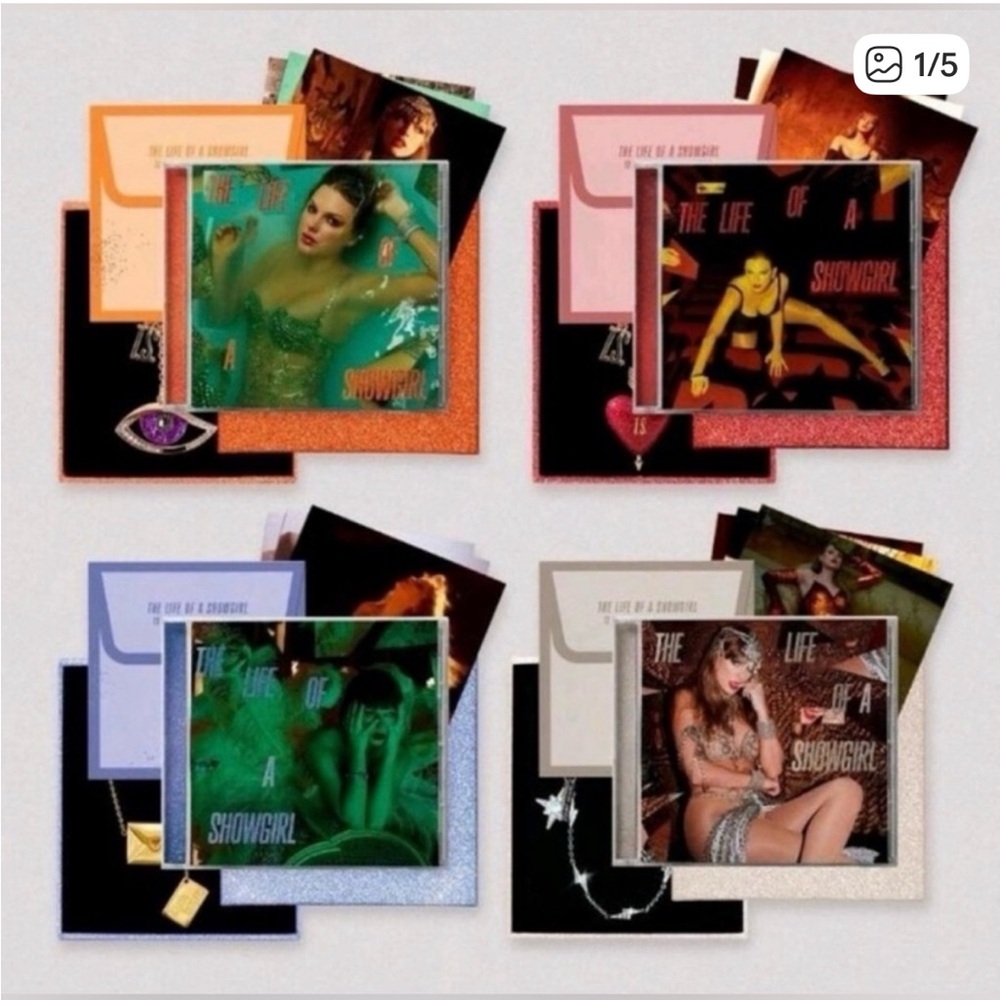 Taylor Swift The Life of a Showgirl Complete Deluxe 4-CD Collection NWT but open